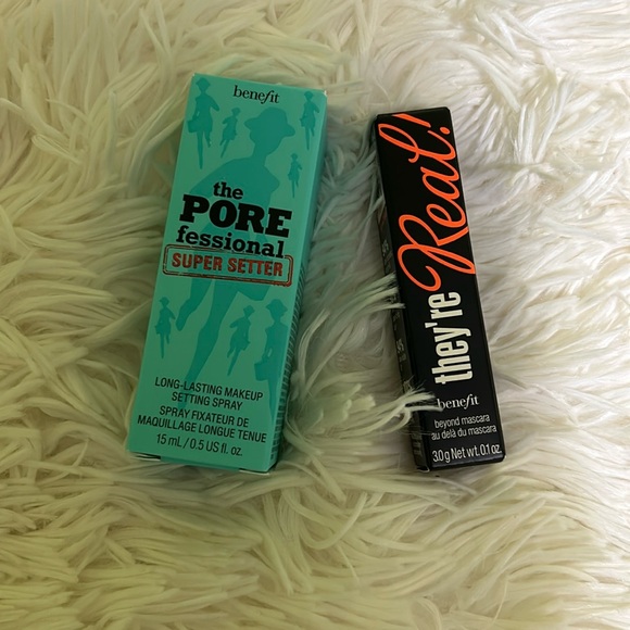 Benefit Mini PoreFessional Super Setter Spray + Mini They’re Real Mascara - Picture 1 of 2
